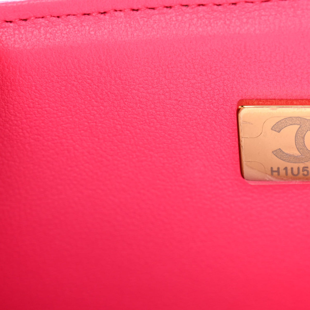 Tweed Quilted Enamel CC Logo Mini Rectangular Flap Pink Multicolor