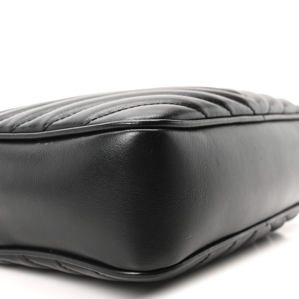 Calfskin Matelasse Monogram Monochrome Lou Camera Bag Black