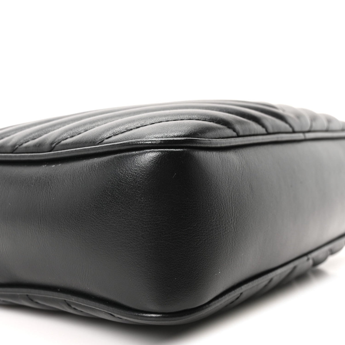 Calfskin Matelasse Monogram Monochrome Lou Camera Bag Black