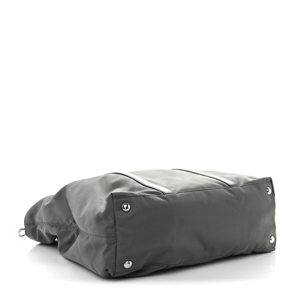 Tessuto Nylon Pocket Tote Grey
