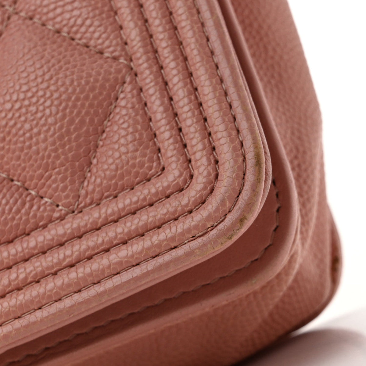 Caviar Quilted Boy Wallet On Chain WOC Pink