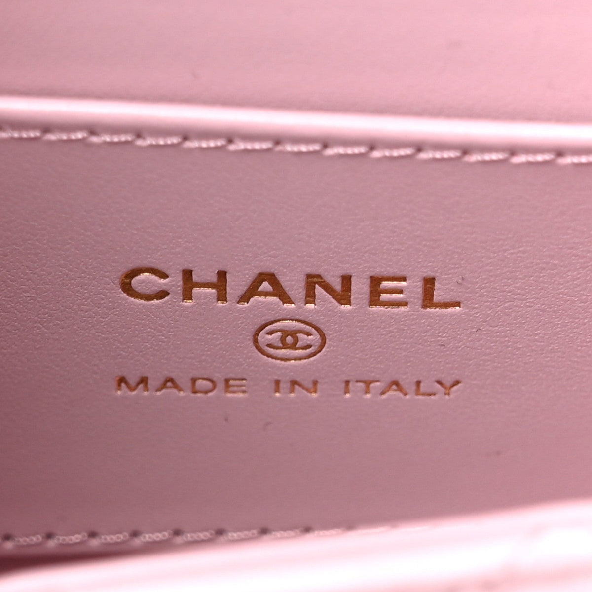 Shiny Aged Calfskin Quilted Mini Nano Kelly Shopper Pink