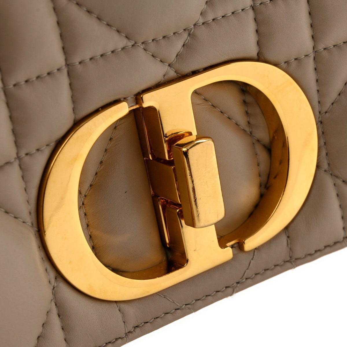 Calfskin Macrocannage Medium Caro Bag Sand