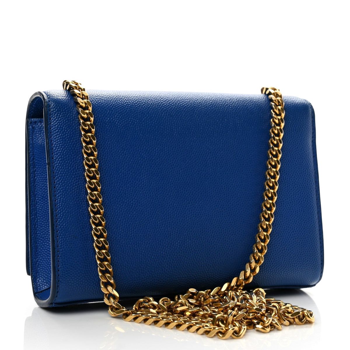 Grain De Poudre Small Classic Monogram Kate Satchel Royal Blue