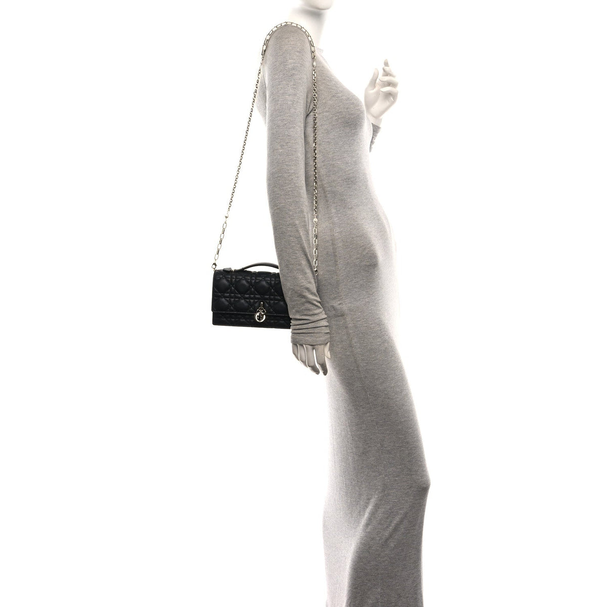 Lambskin Cannage Mini My Dior Bag Black