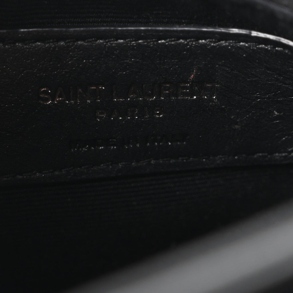 Lambskin Quilted Mini Becky Chain Bag Black