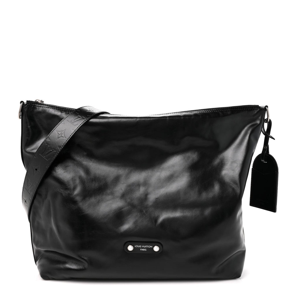 LV Night Calfskin Vagabond Hobo Black