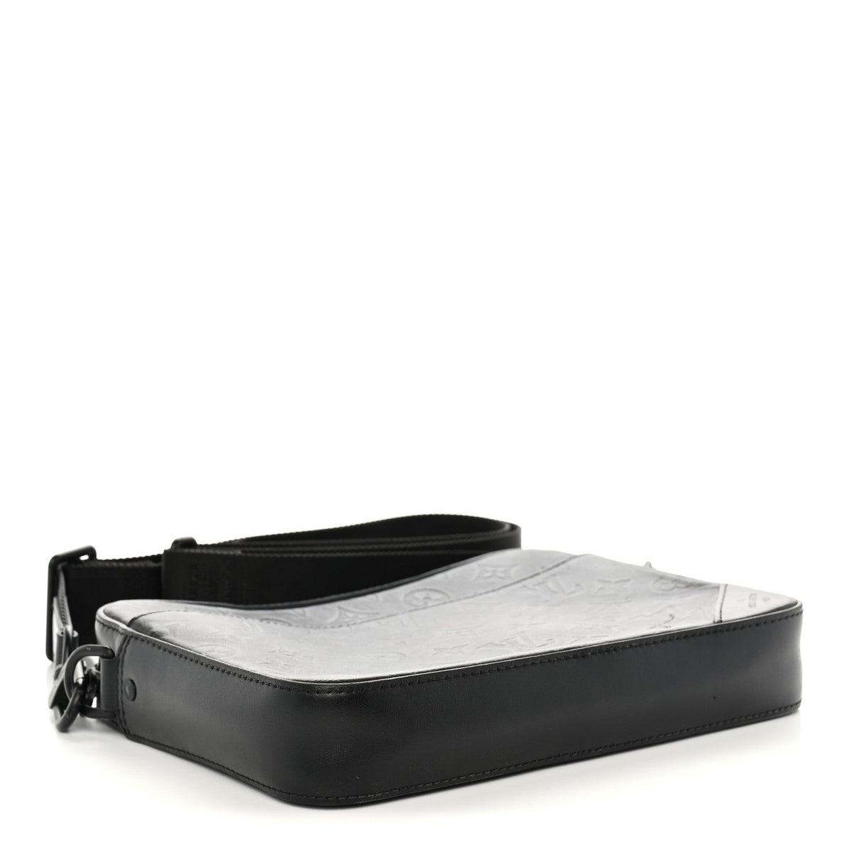 Calfskin Monogram Shadow Duo Messenger Black
