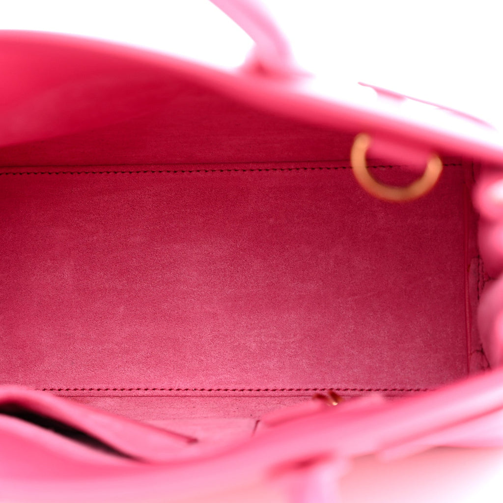 Grained Calfskin Nano Sac De Jour Lipstick Fuchsia