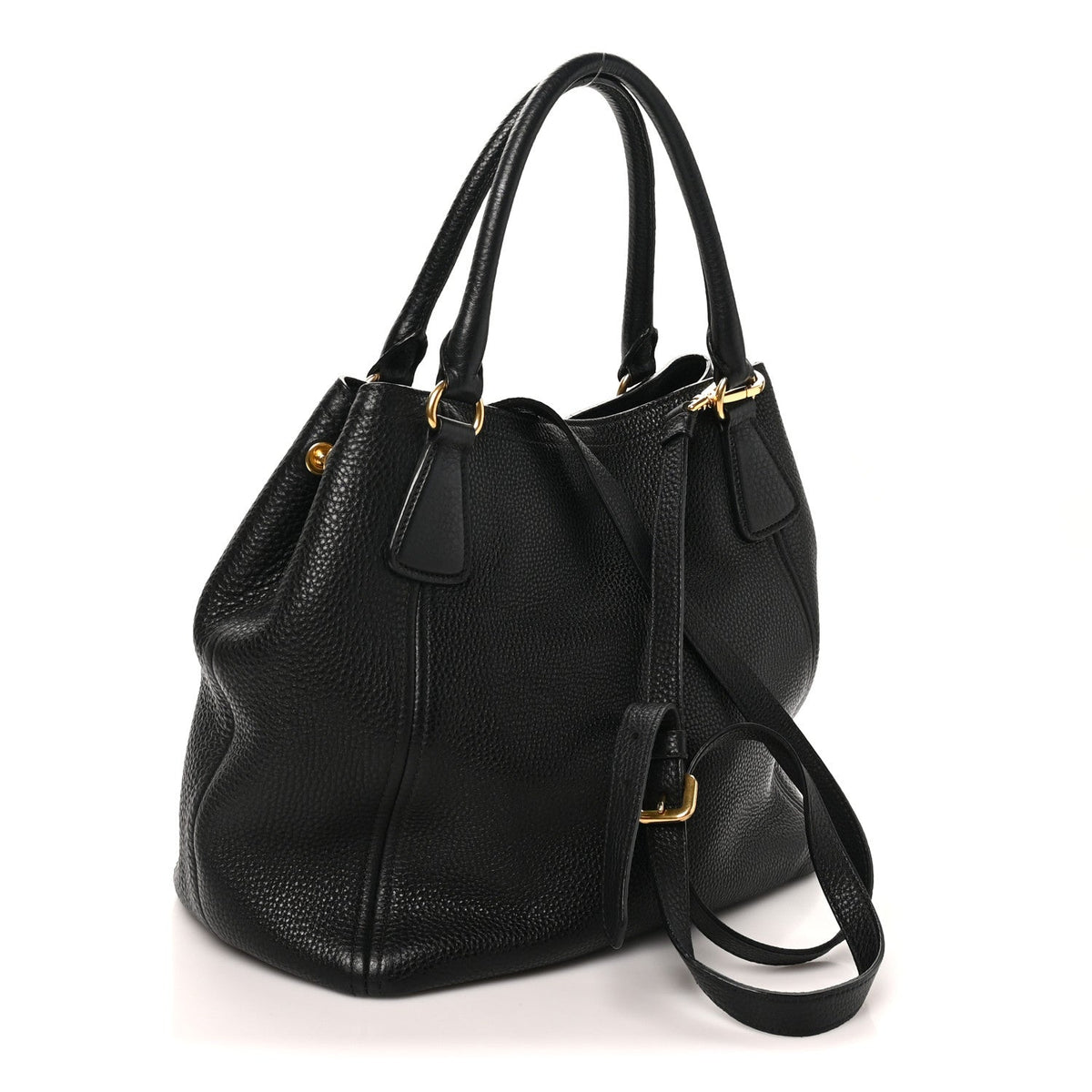 Vitello Daino Tote Black
