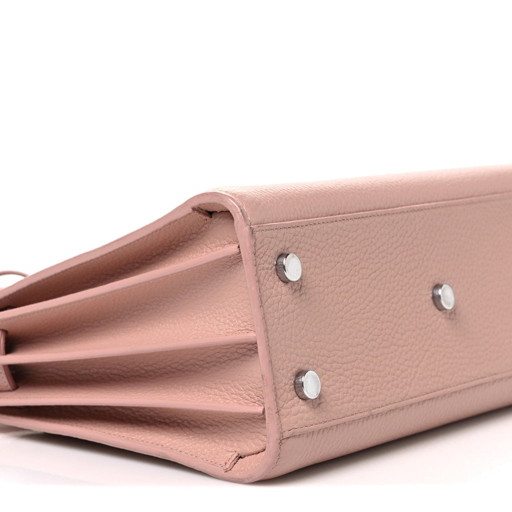 Grained Calfskin Baby Sac De Jour Antique Rose