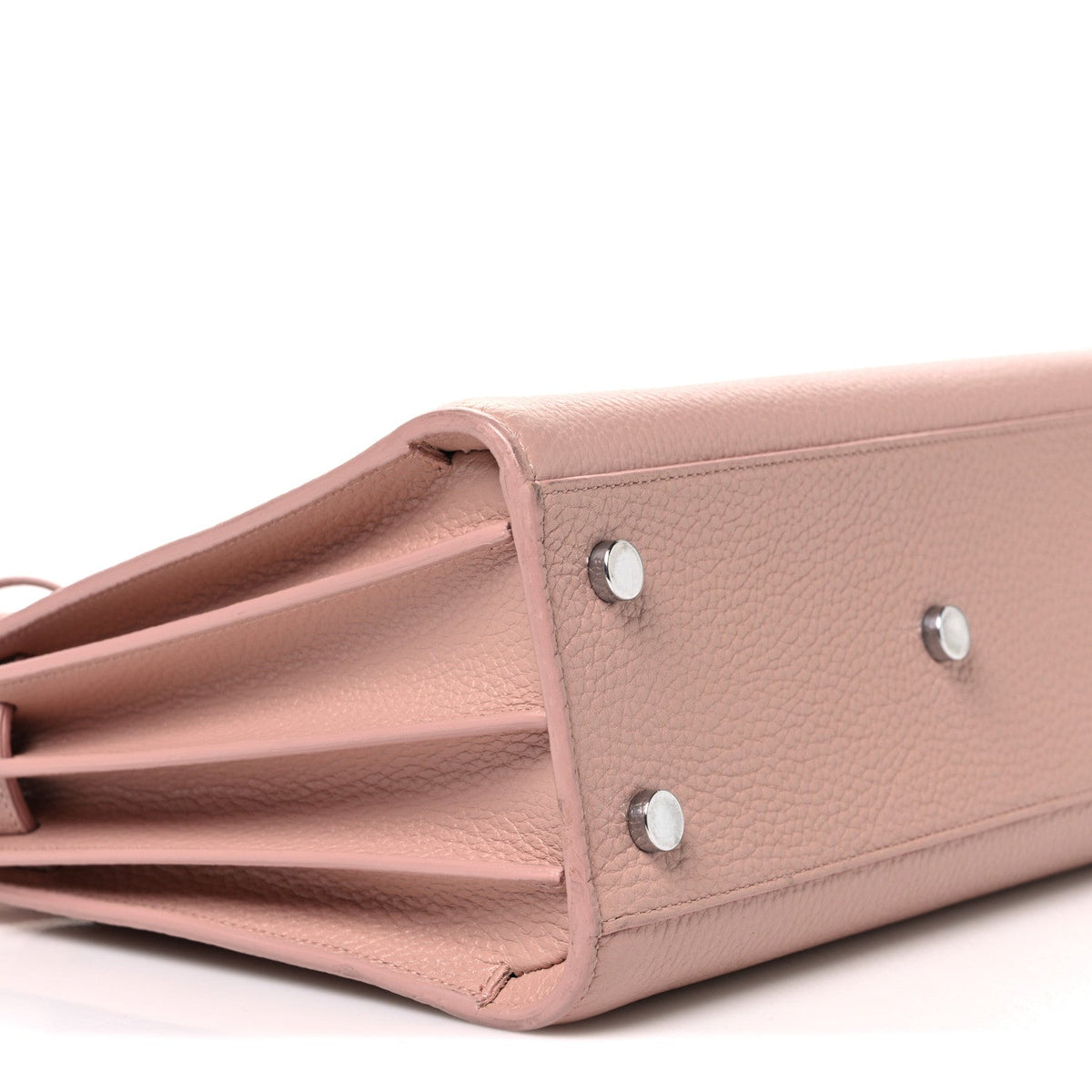 Grained Calfskin Baby Sac De Jour Antique Rose