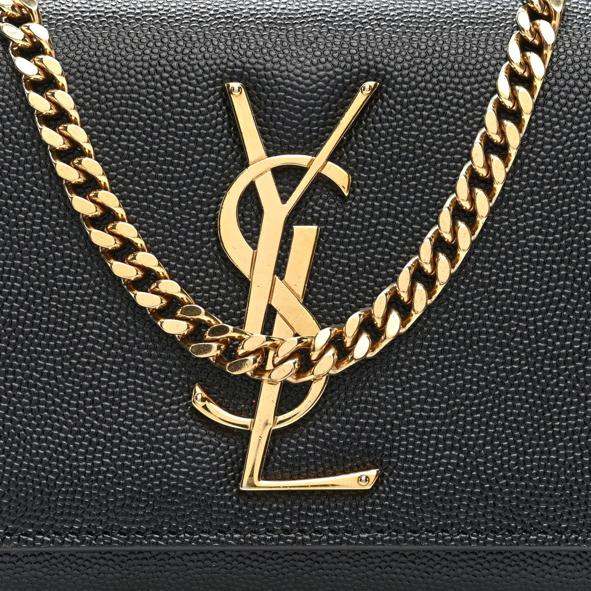 Grain De Poudre Small Monogram Kate Satchel Black