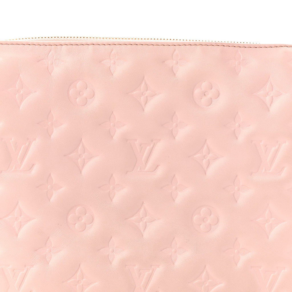 Lambskin Embossed Monogram Coussin PM Rose