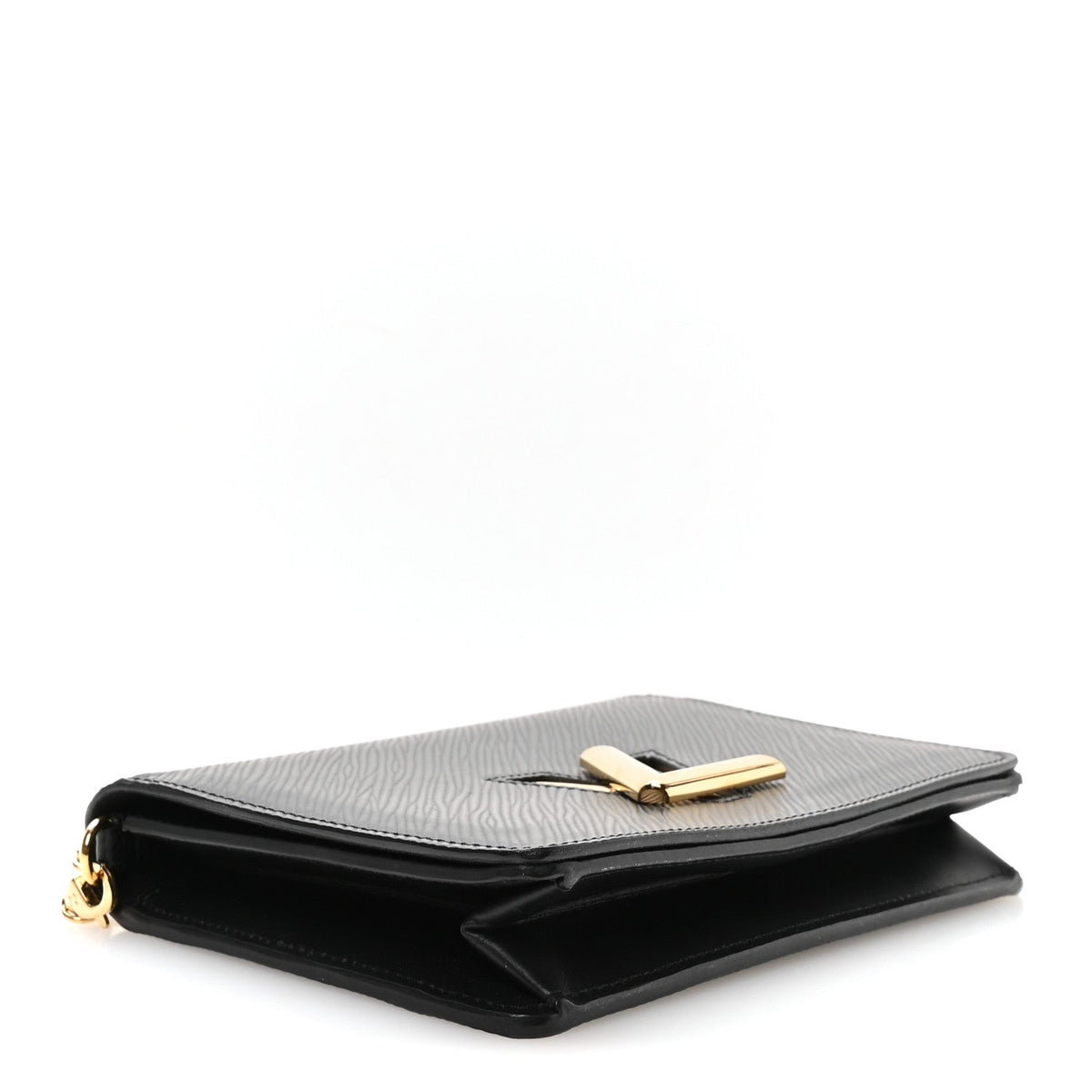 Epi Twist Belt Chain Wallet Black