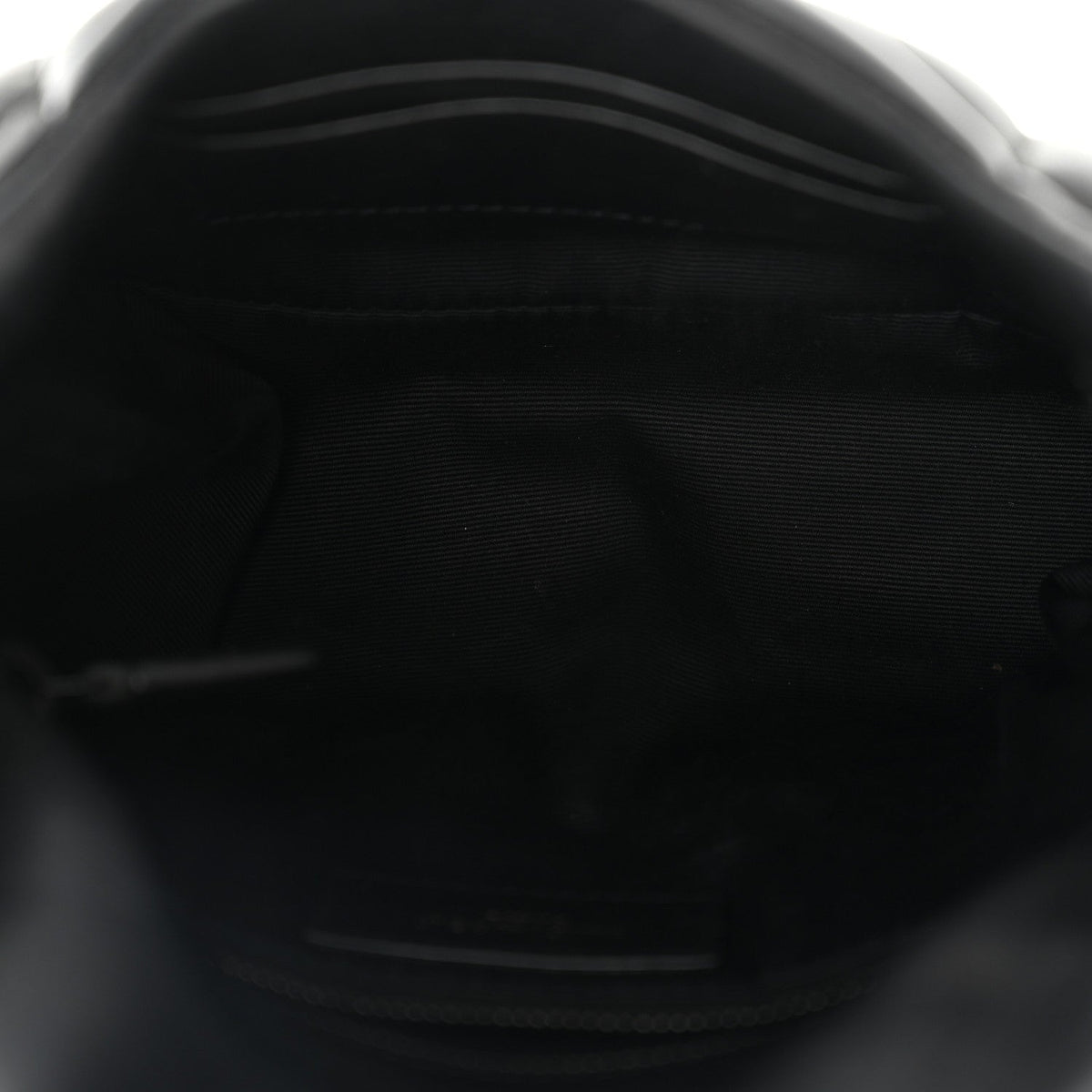 Lambskin Quilted Toy Loulou Puffer Monogram Monochrome Chain Satchel Black
