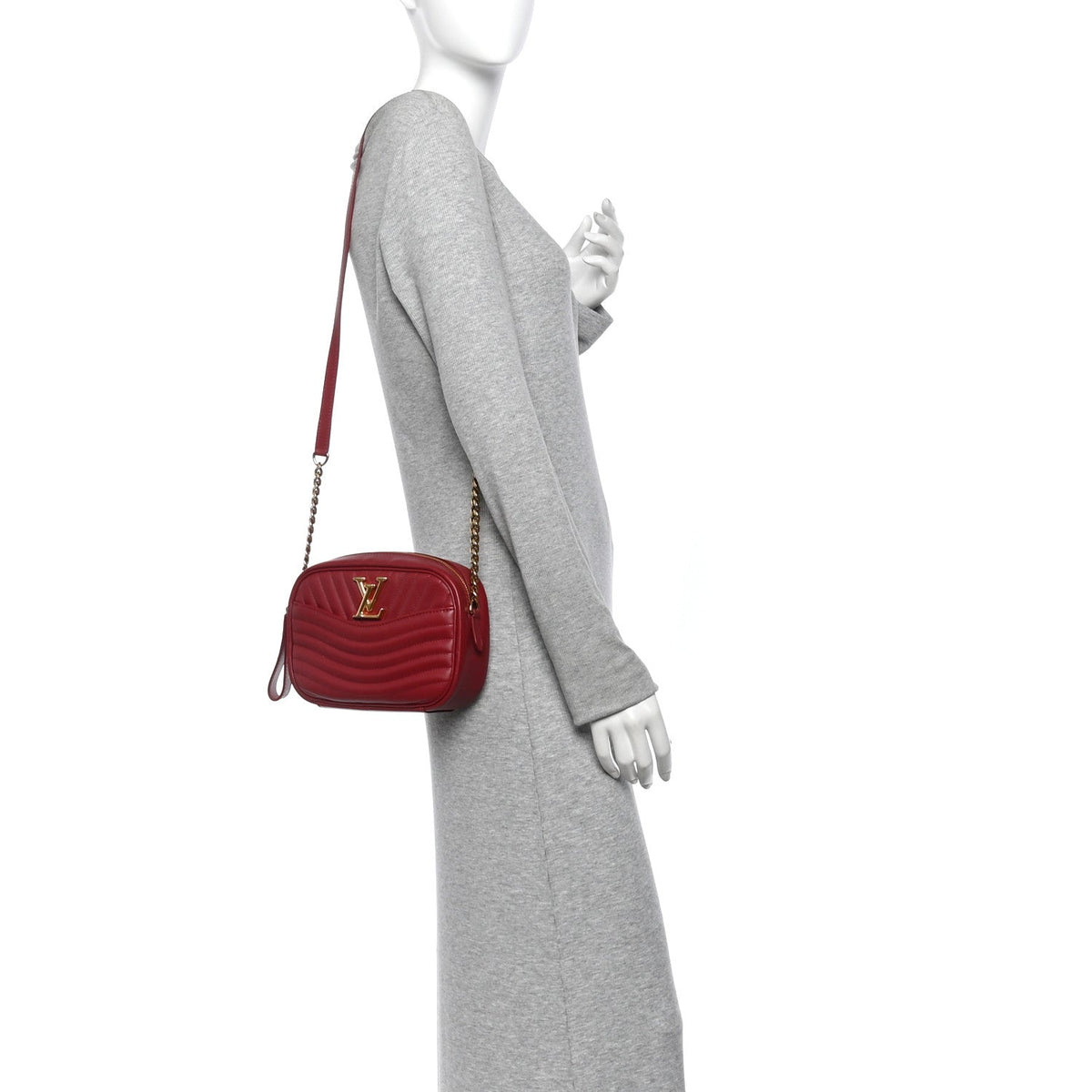 Calfskin New Wave Camera Bag Red