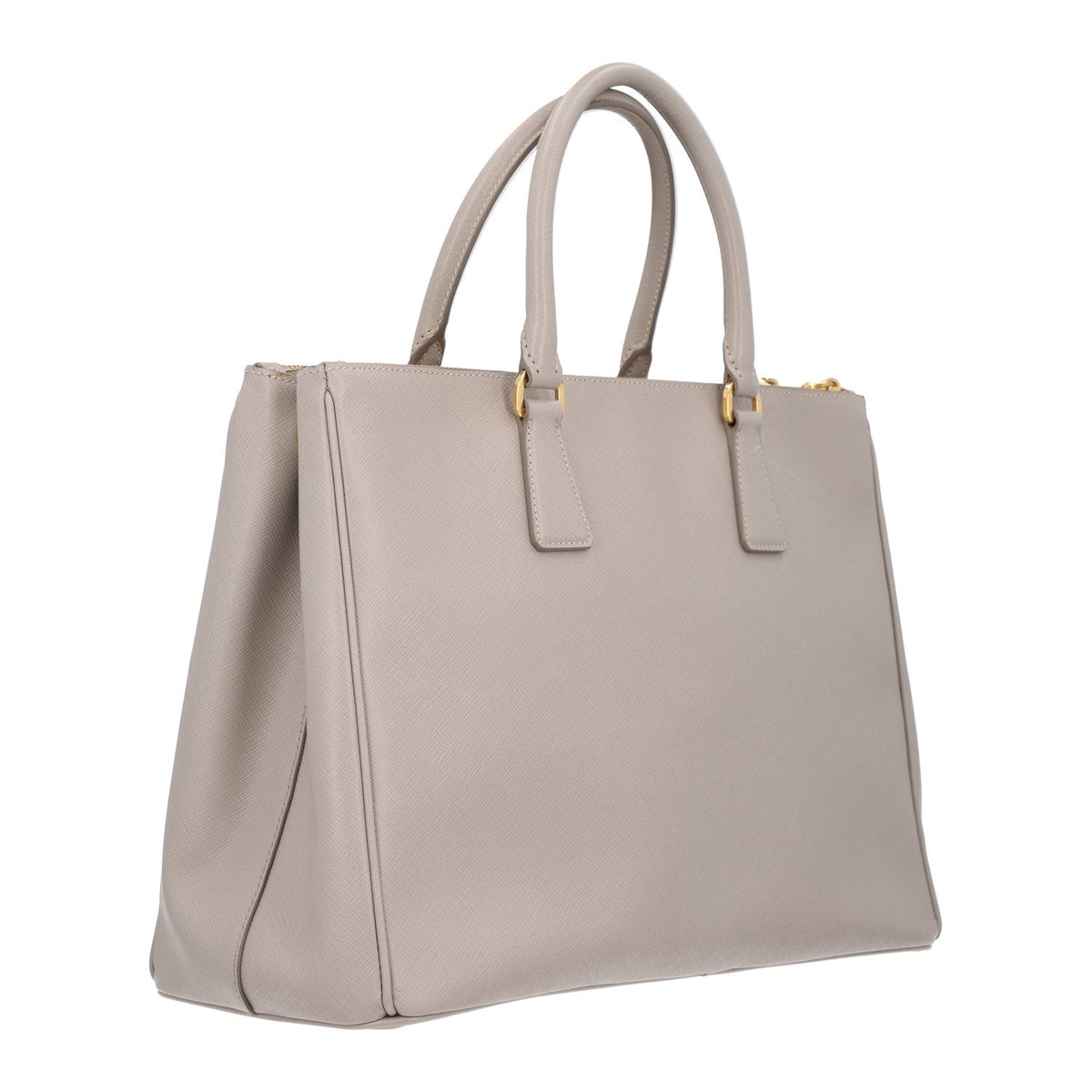 Saffiano Lux Large Galleria Double Zip Tote Argilla