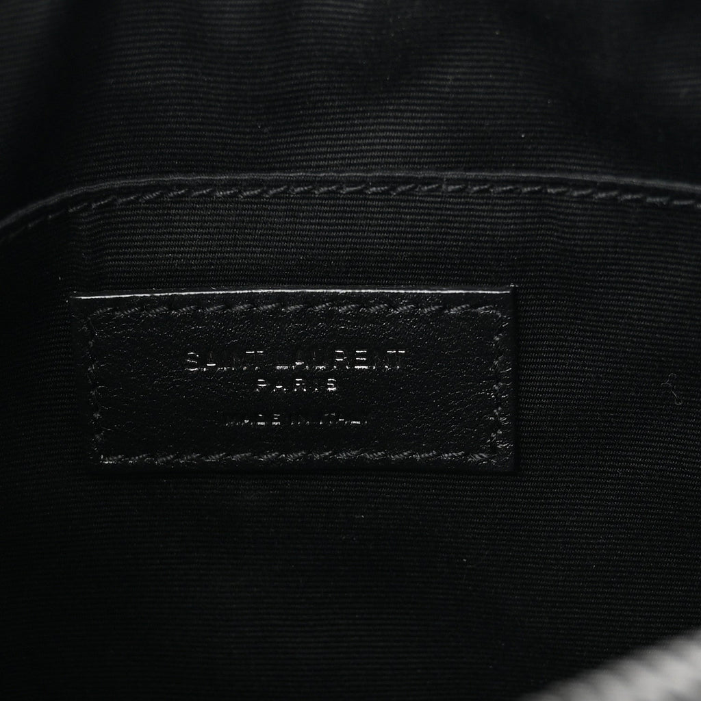 Patent Calfskin Matelasse Monogram Lou Camera Bag Black