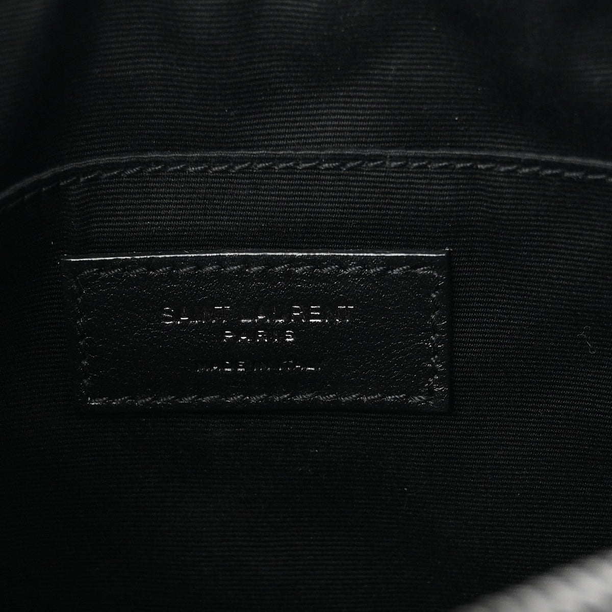 Patent Calfskin Matelasse Monogram Lou Camera Bag Black