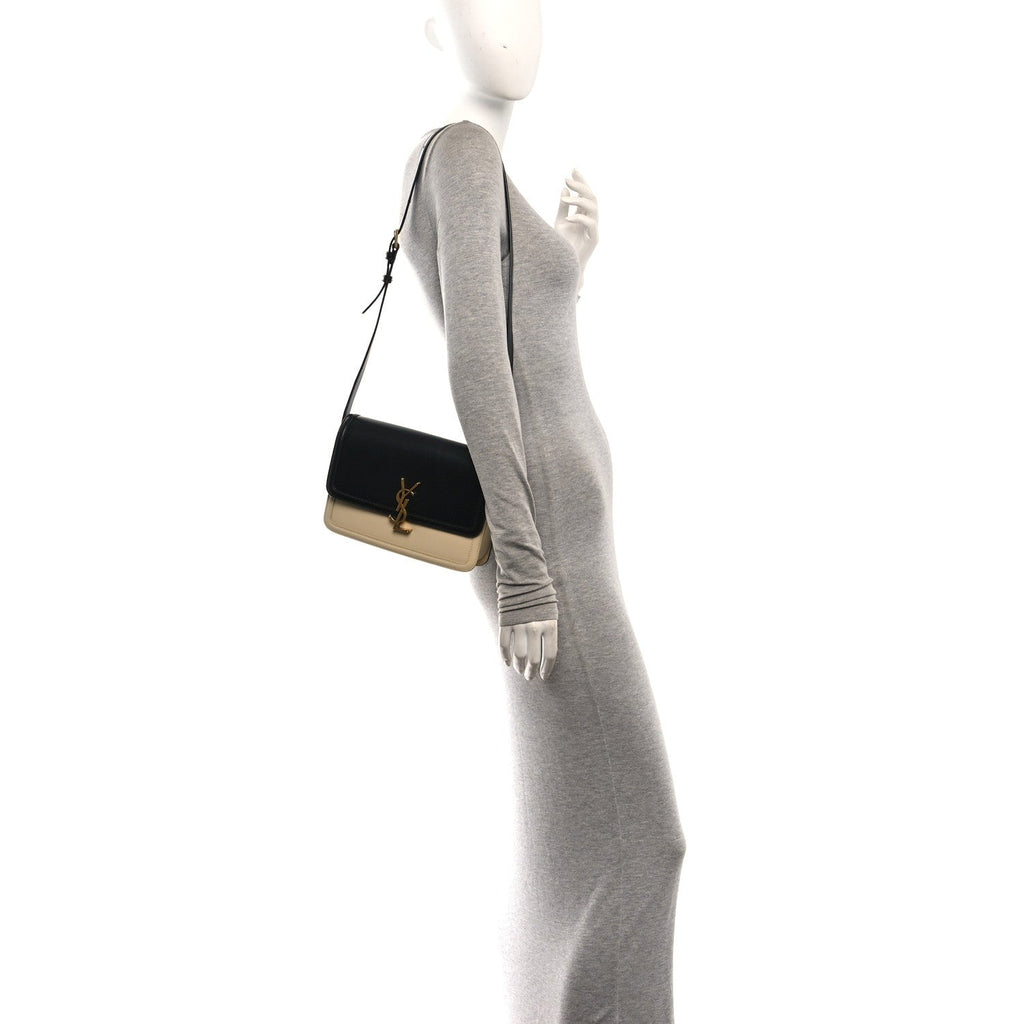 Soft Ultracalfskin Monogram Medium Solferino Satchel Black Burro