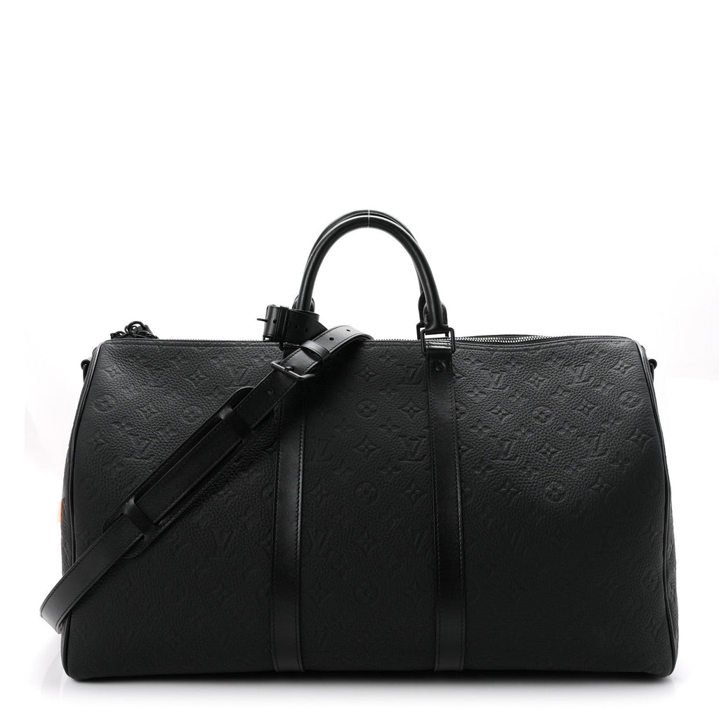 Taurillon Monogram Keepall Bandouliere 50 Black