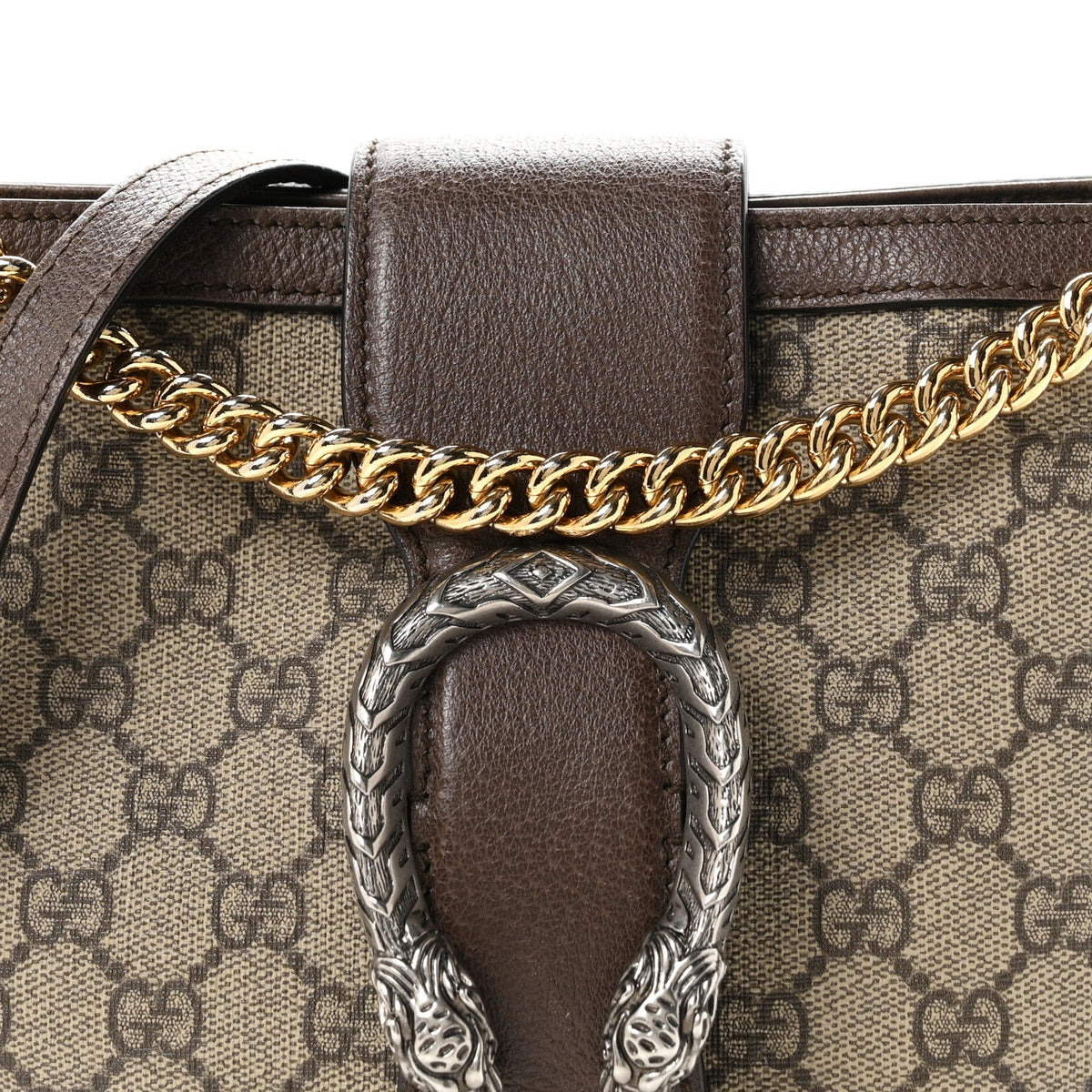 GG Supreme Monogram Medium Dionysus Bucket Bag Beige New Beige New Acero