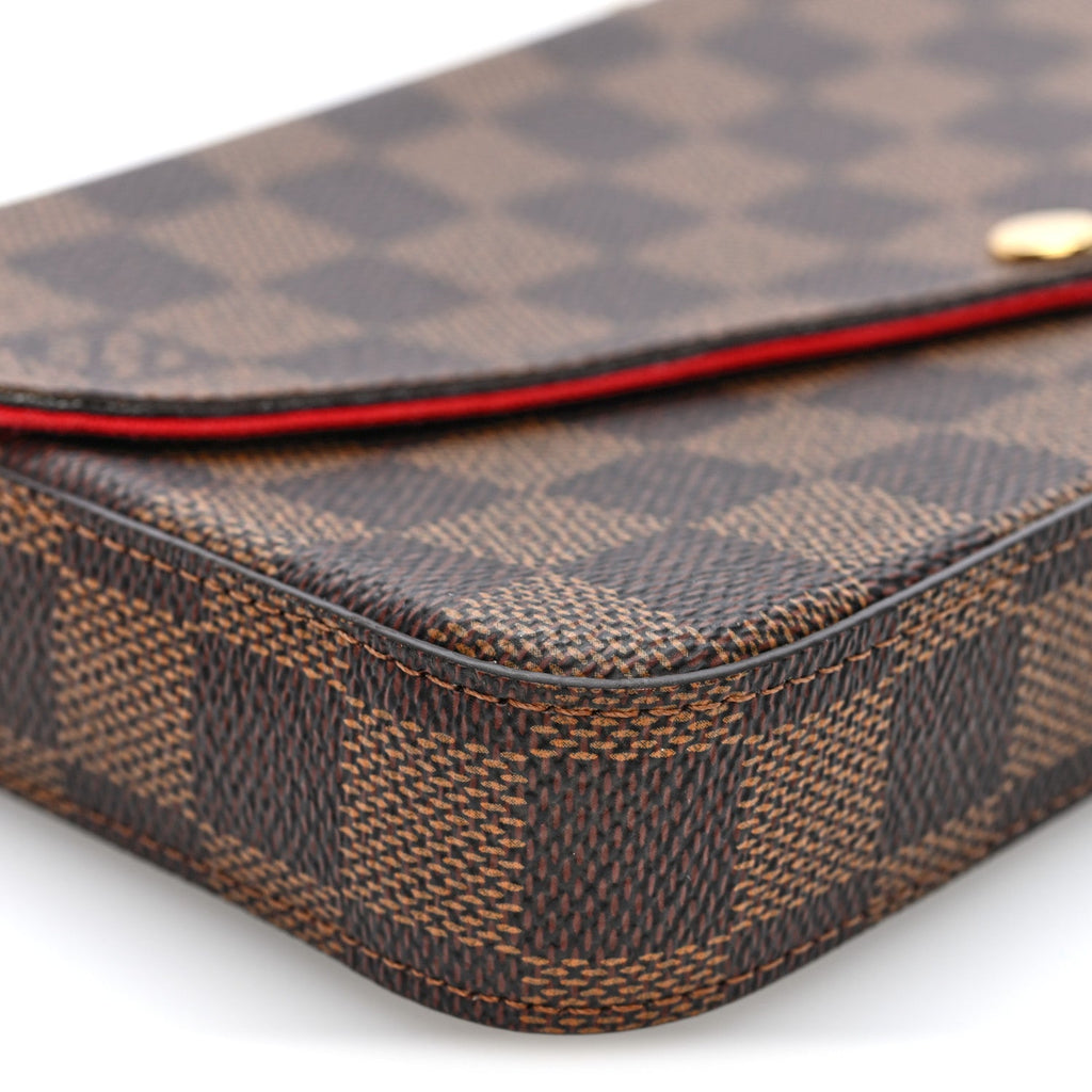 Damier Ebene Pochette Felicie Chain Wallet