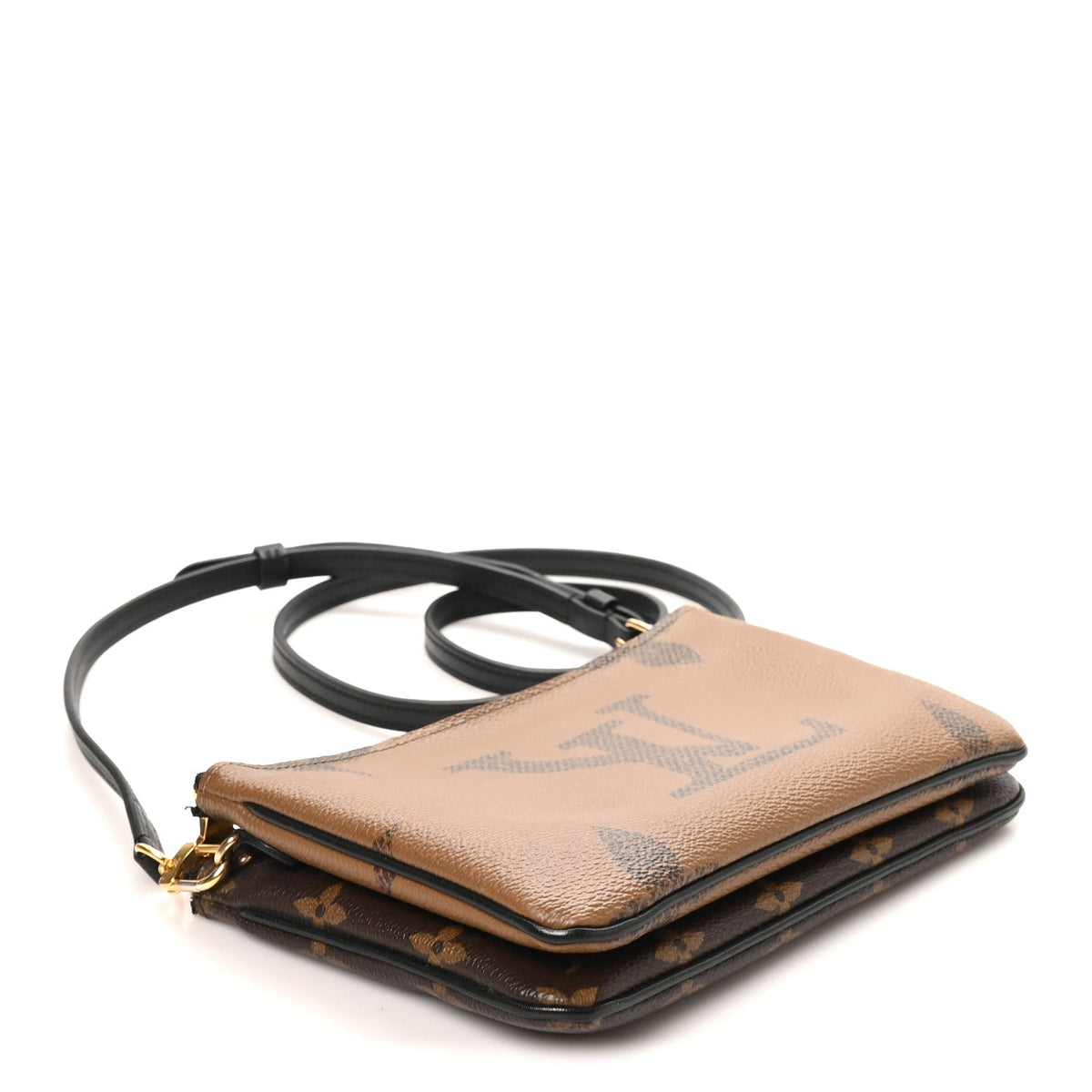 Reverse Monogram Giant Double Zip Pochette