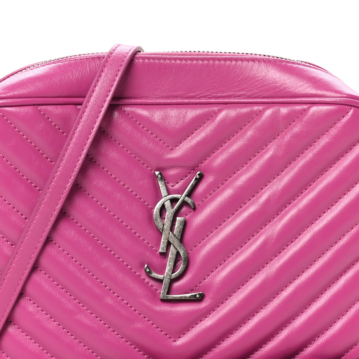 Calfskin Matelasse Monogram Lou Camera Bag Electric Fuchsia