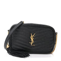 Grain De Poudre Matelasse Monogram Mini Lou Camera Bag Black