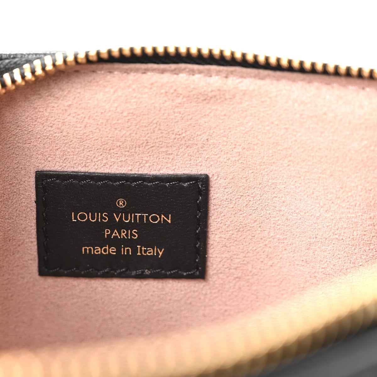 Lambskin Embossed Monogram Coussin PM Black