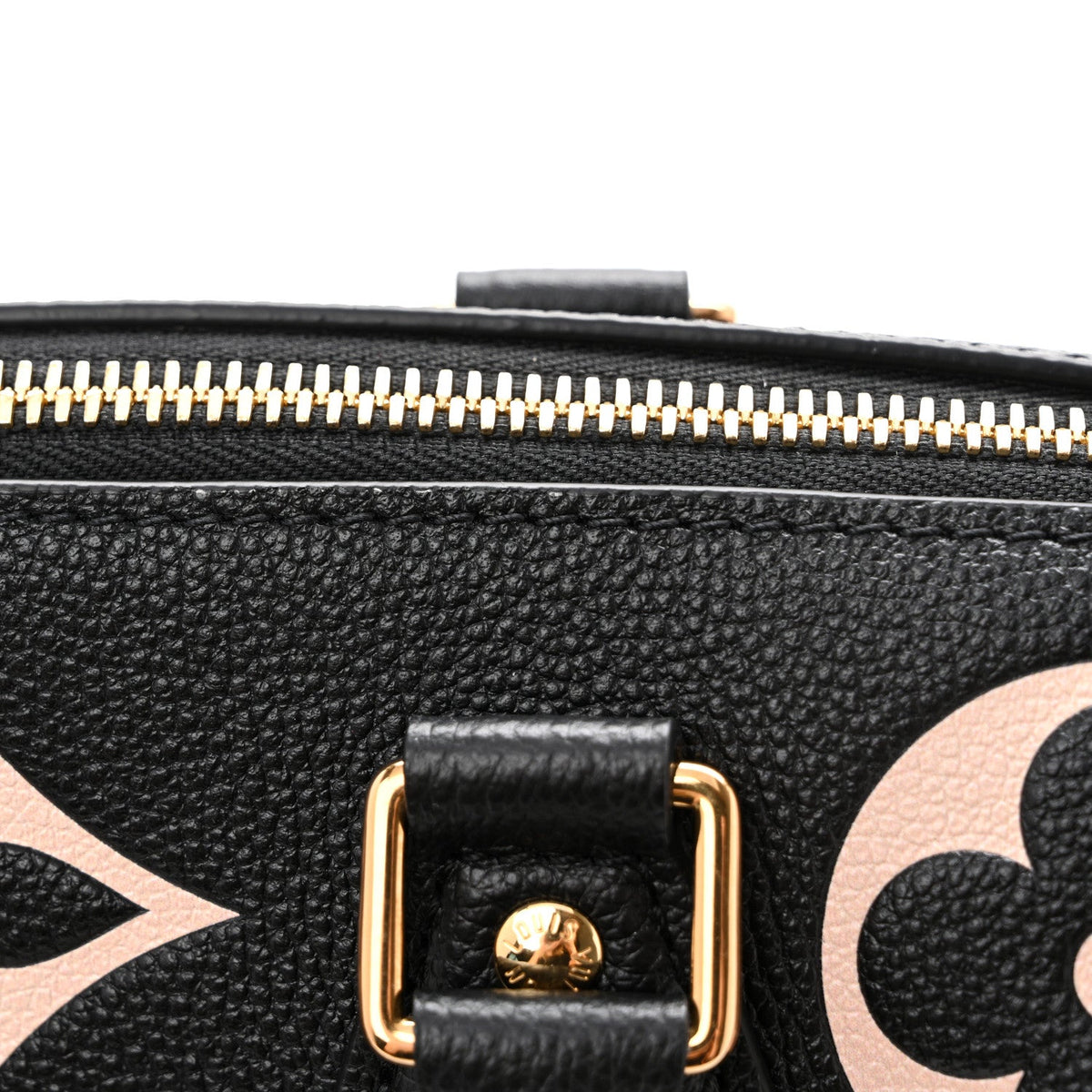 Empreinte Monogram Giant Speedy Bandouliere 25 Black Beige