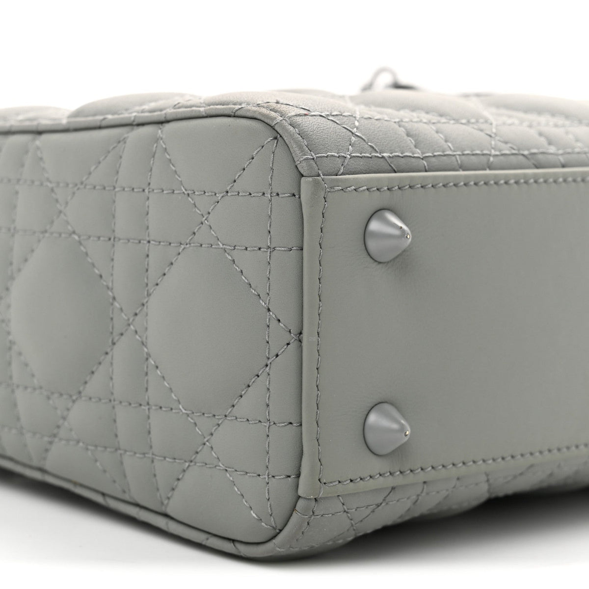 Ultra Matte Calfskin Cannage Small My ABCDior Lady Dior Grey