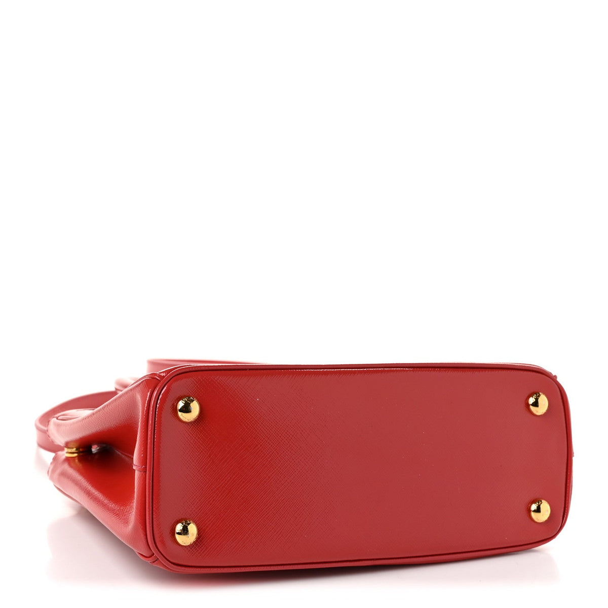 Saffiano Vernice Small Galleria Double Zip Tote Peonia