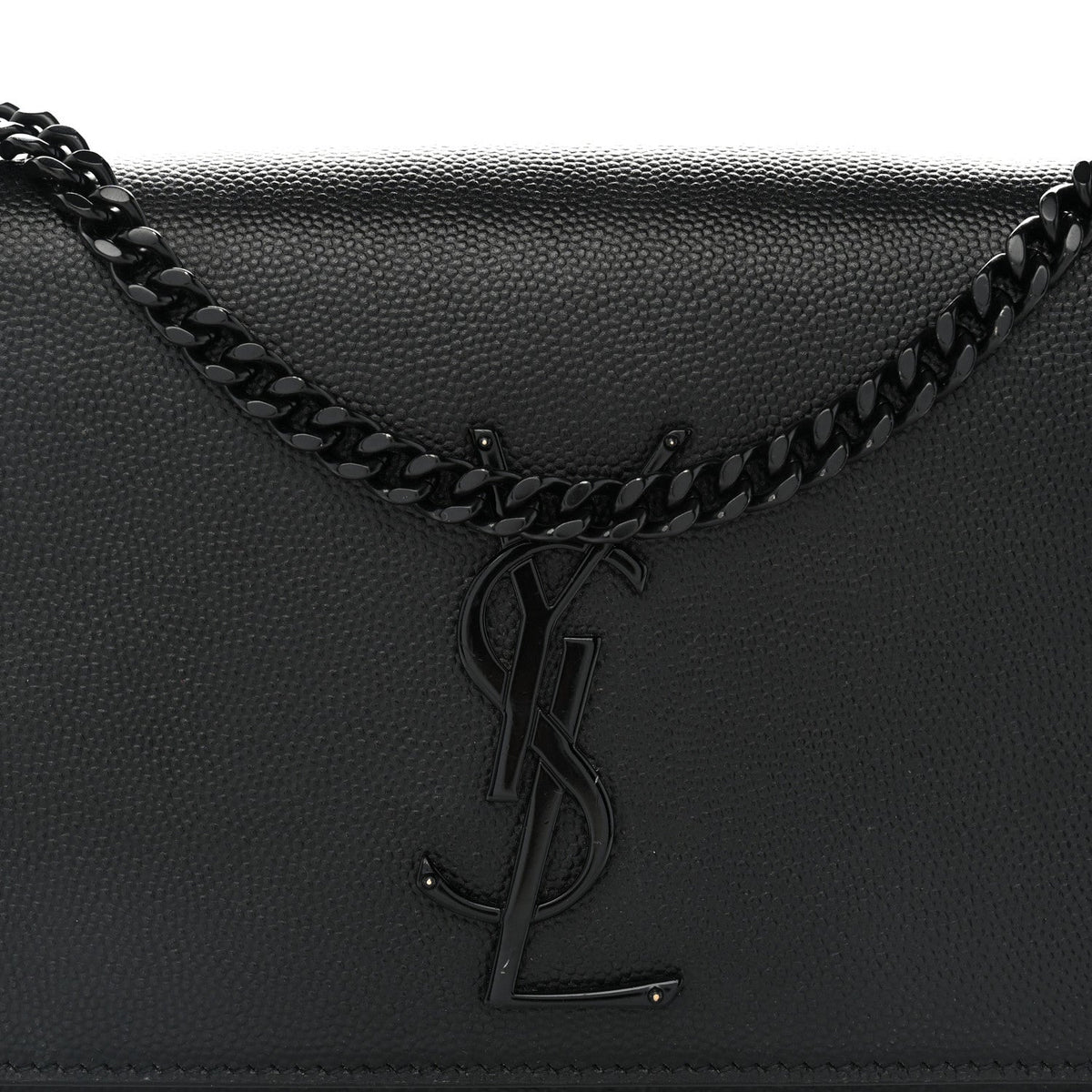 Grain De Poudre Small Monogram Monochrome Kate Satchel Black