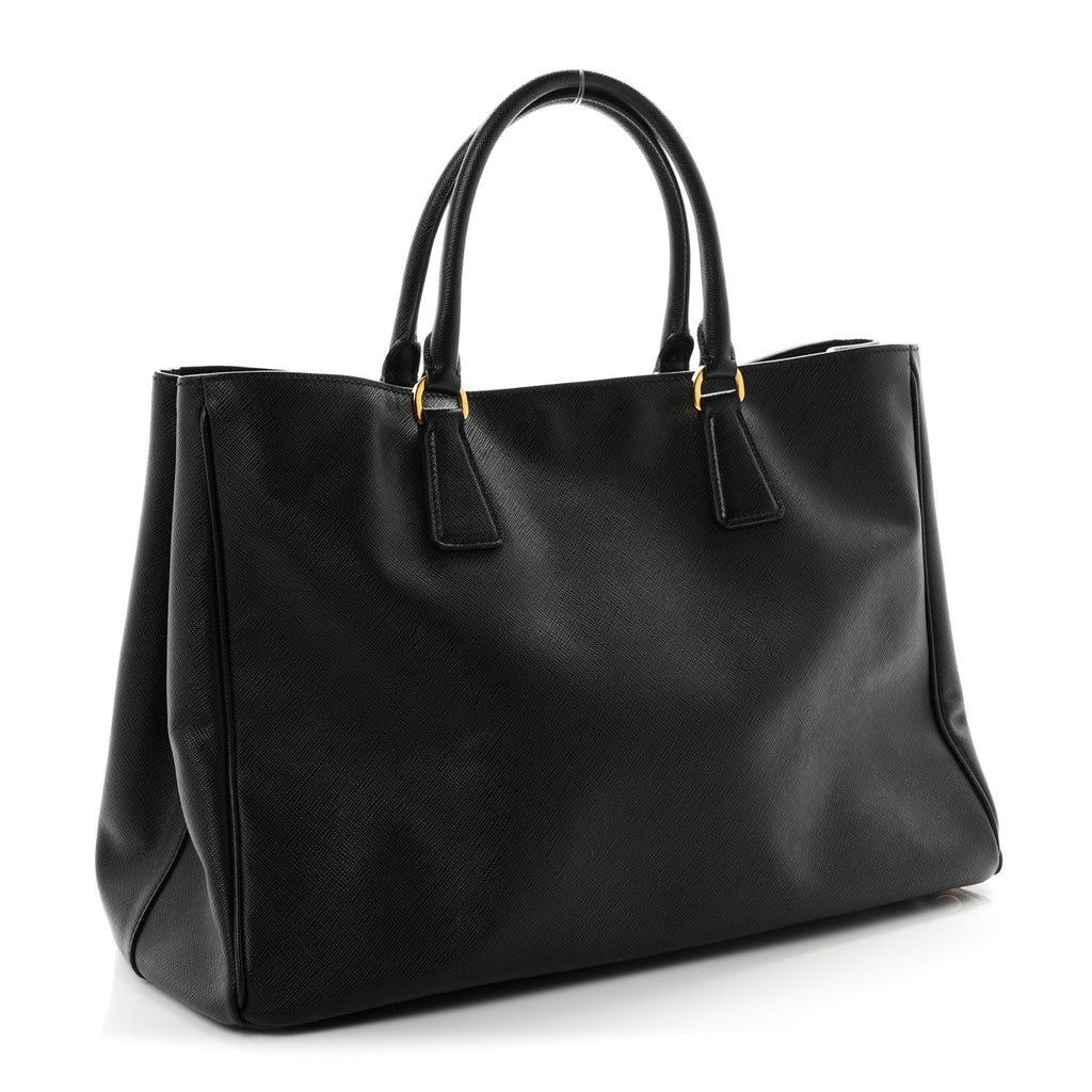 Saffiano Lux Large Tote Black