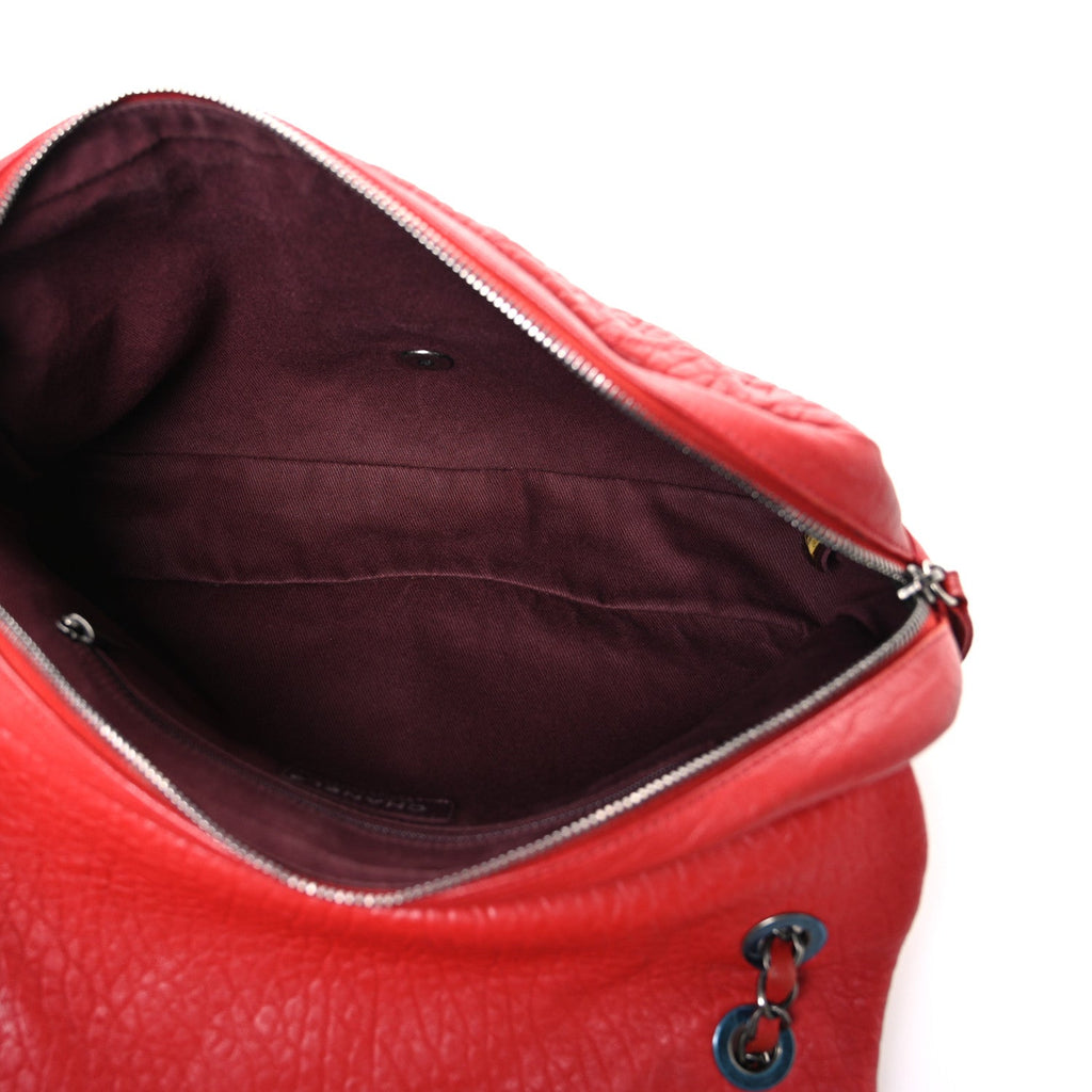 Sheepskin Quilted Jumbo Easy Flap Dark Pink