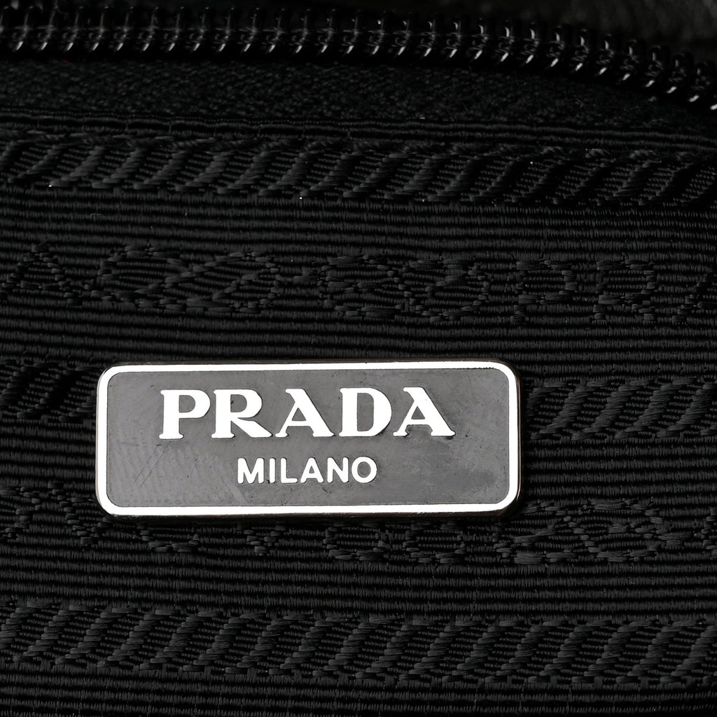 Tessuto Nylon Vitello Tote Black