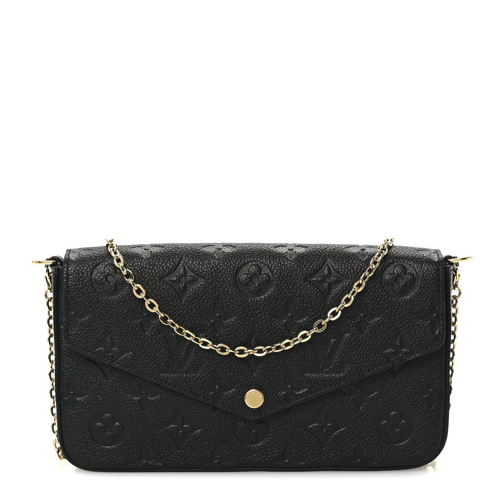 Empreinte Pochette Felicie Chain Wallet Black