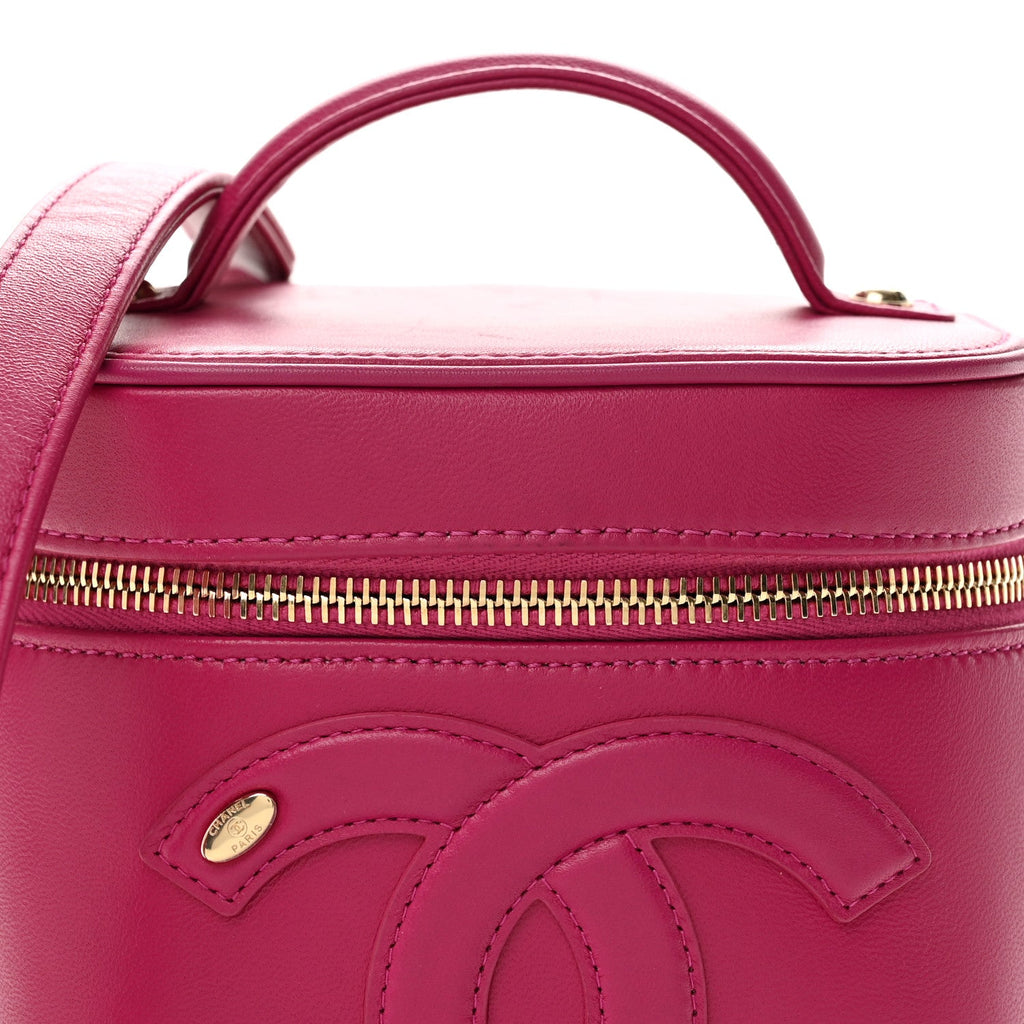 Lambskin Timeless Vanity Cosmetic Case Pink