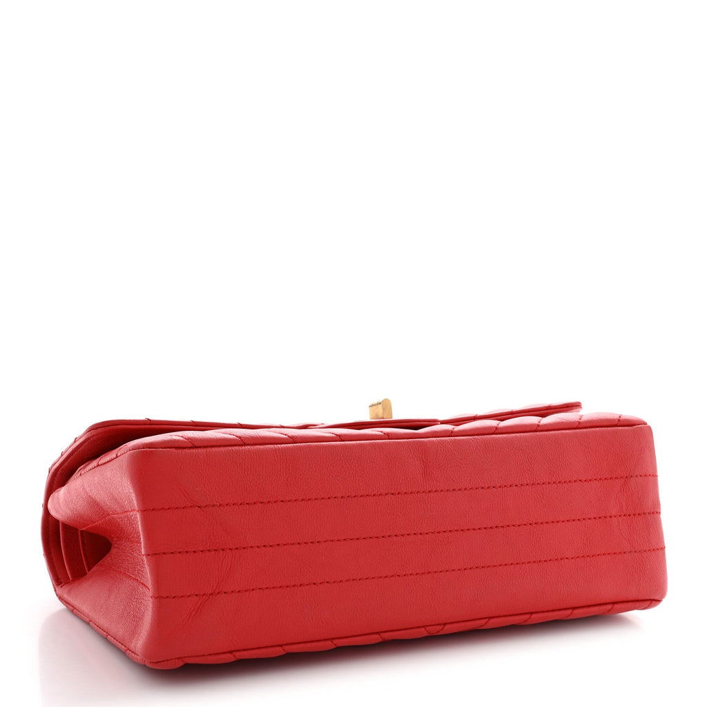 Calfskin Chevron Quilted 2.55 Reissue 225 Flap Red