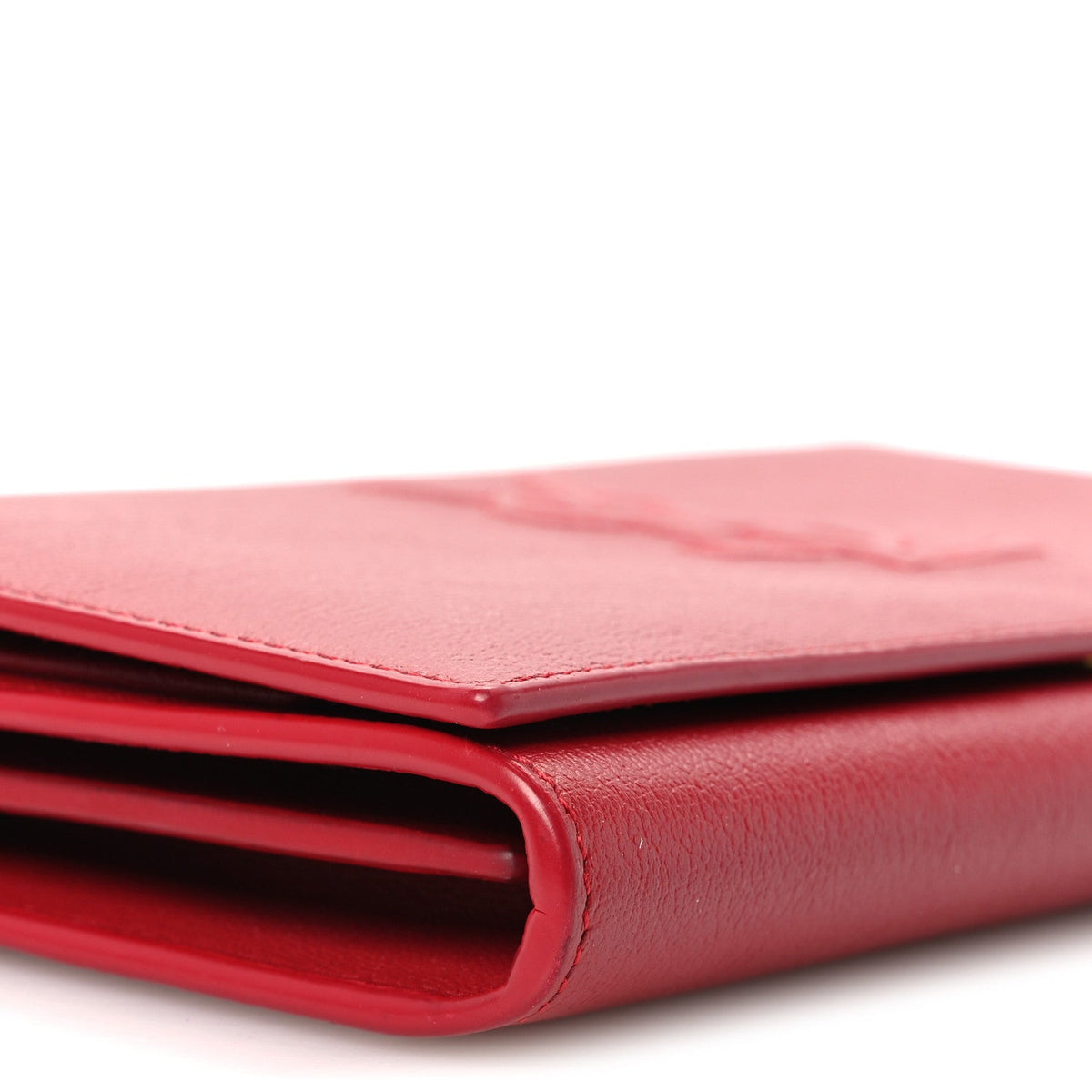 Calfskin Belle de Jour Chain Clutch Rouge Orient