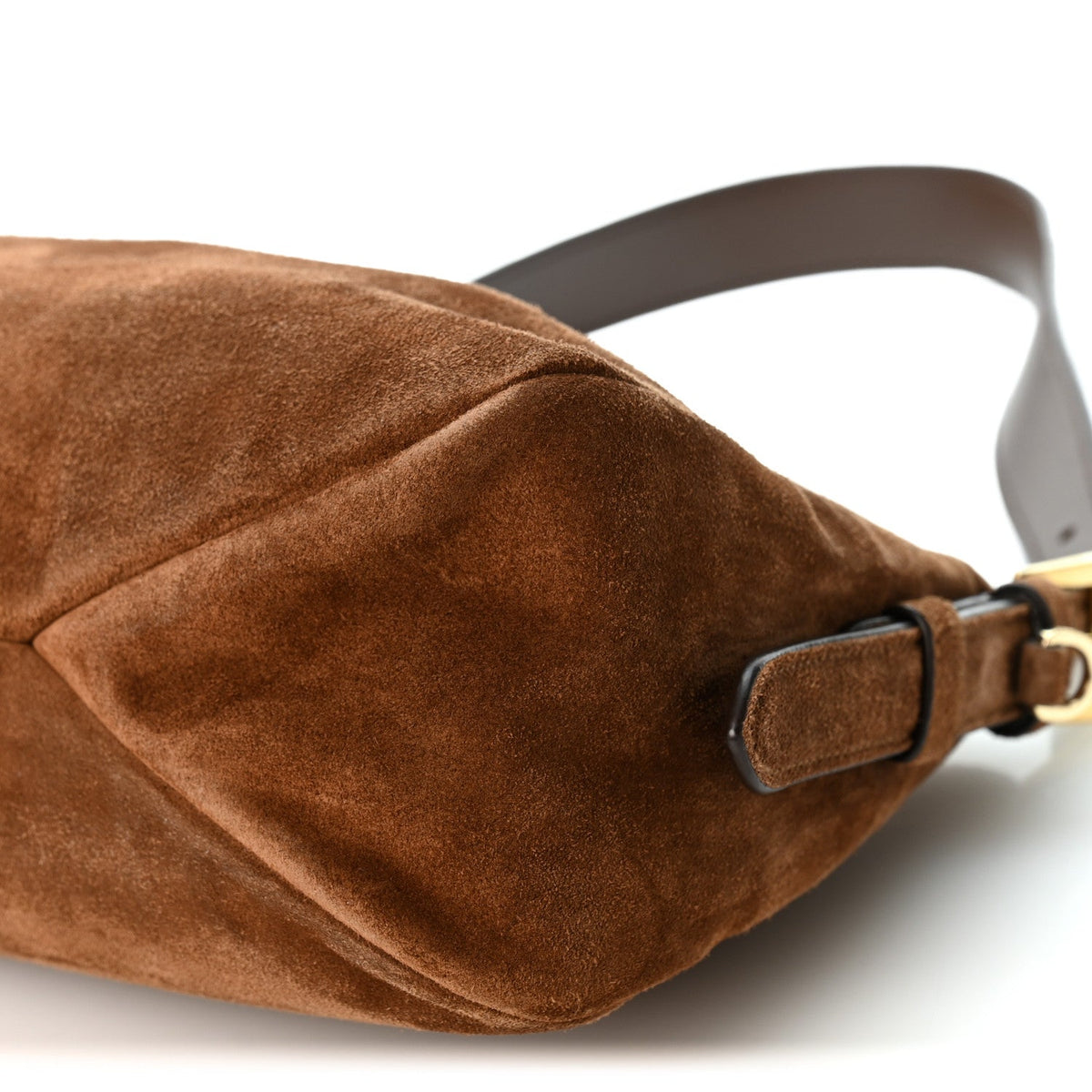 Scamosciato Suede Medium Aimee Shoulder Bag Cacao