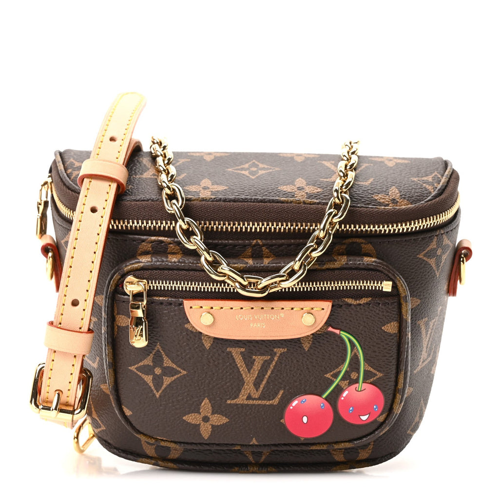 LV X TM Monogram Cerises Mini Bumbag