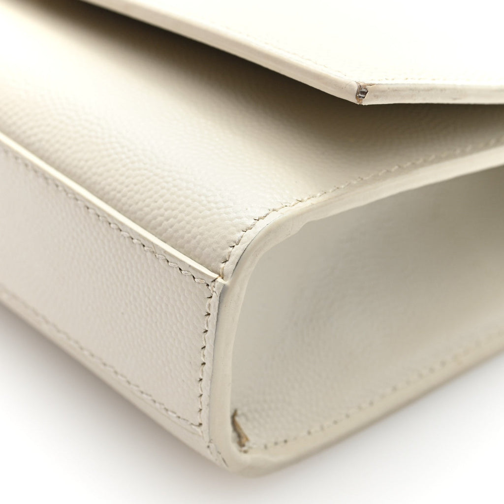 Grain De Poudre Small Monogram Kate Satchel Crema Soft