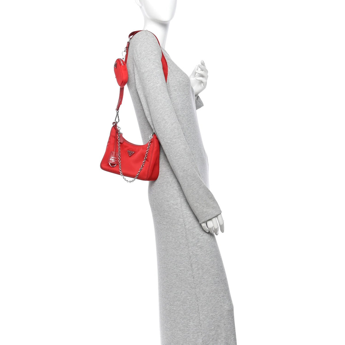 Nylon Re-Edition 2005 Shoulder Bag Rosso