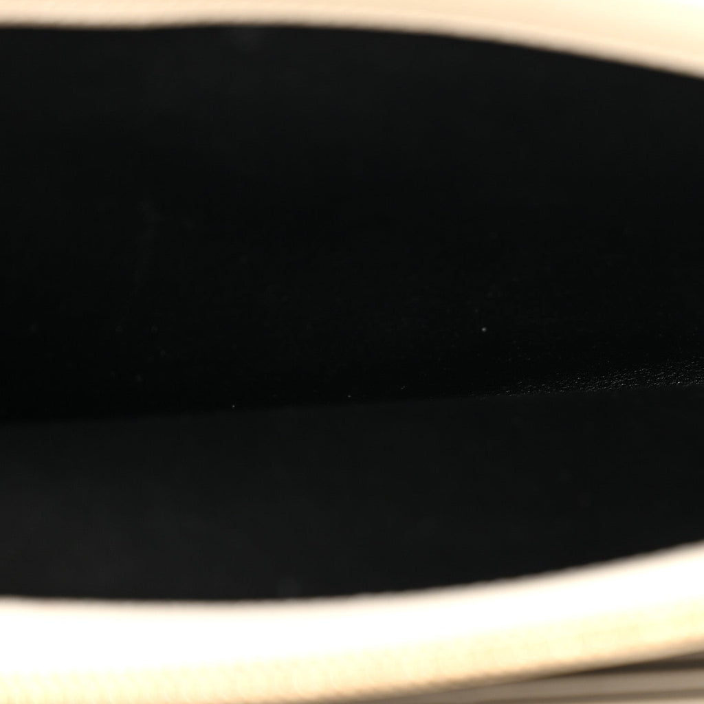 Grain De Poudre Mixed Matelasse Triquilt Monogram Chain Wallet Crema Soft