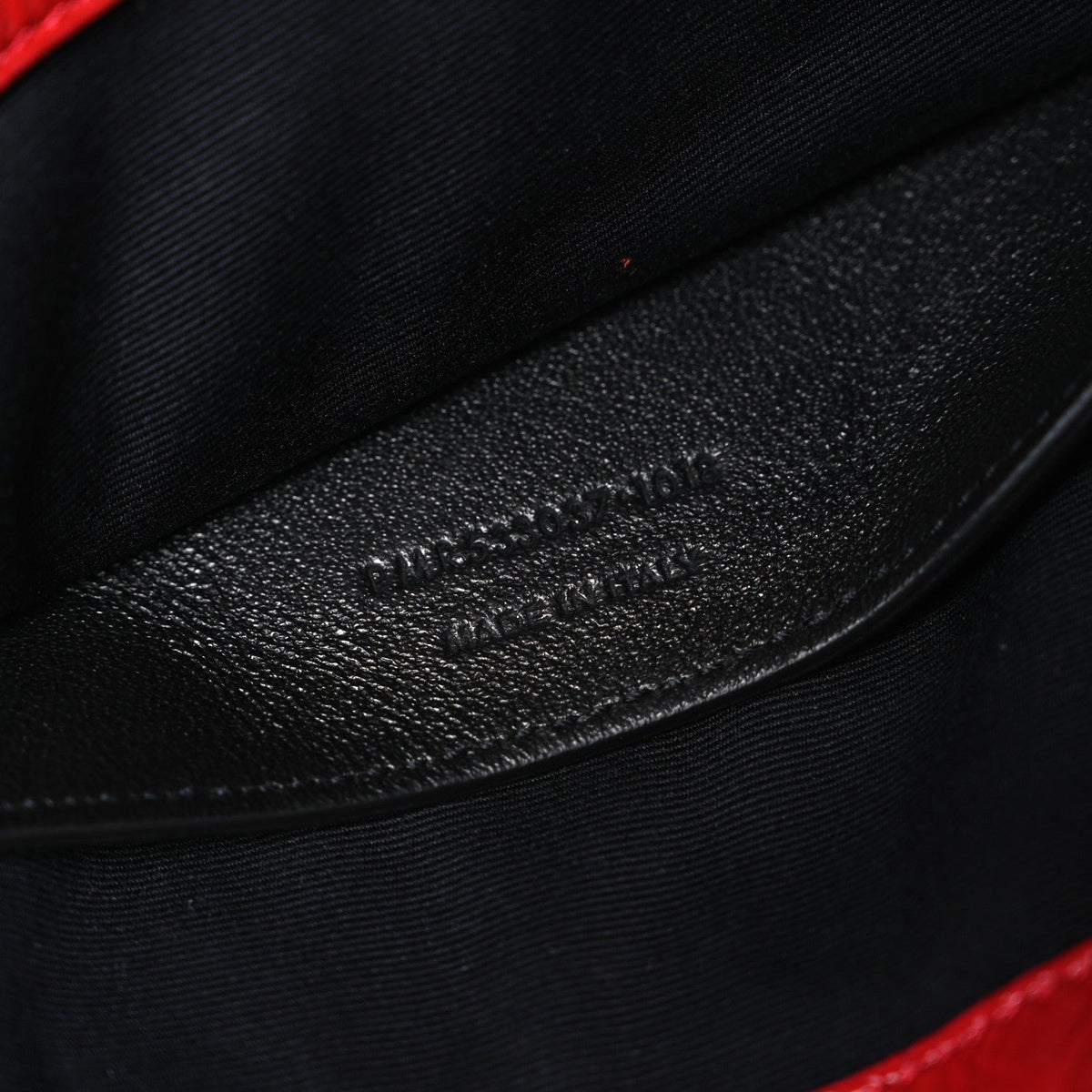 Crinkled Calfskin Matelasse Monogram Baby Niki Chain Satchel Rouge Eros