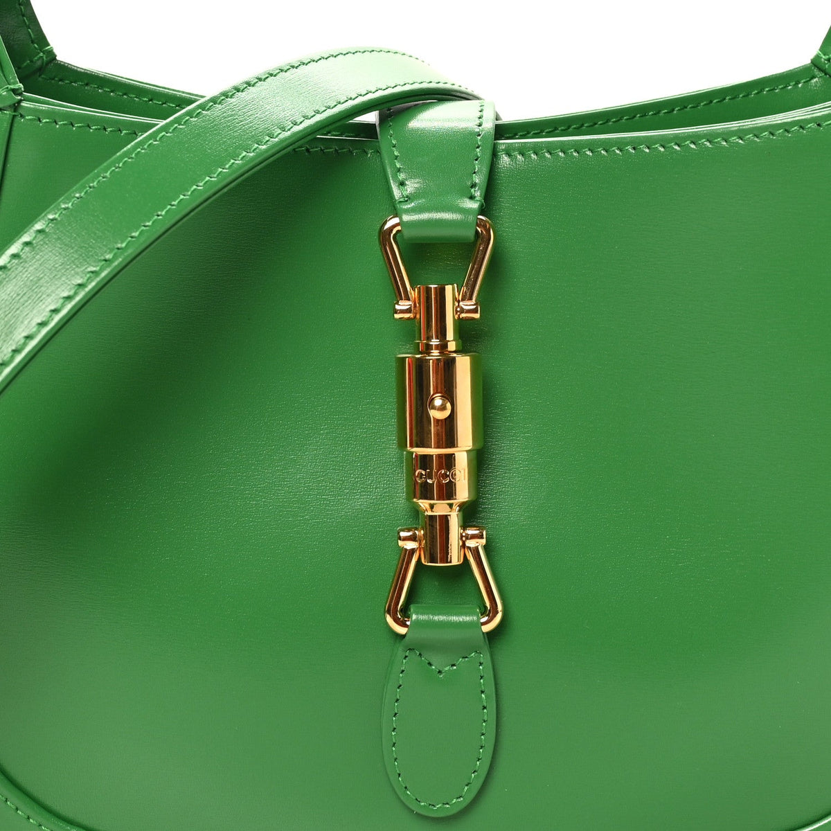 Boarded Dyana Lux Calfskin Small Jackie 1961 Hobo Spring Green